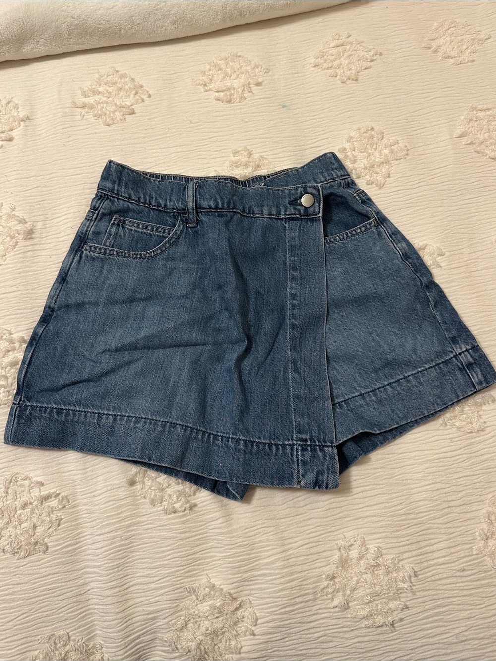 Uniqlo Denim Wrap Skort - Blue